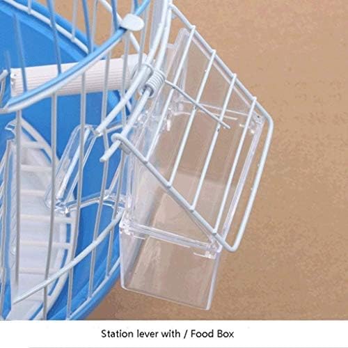 Paashe portátil gaiola de pássaro de plástico com alimentador pode estar pendurado portadores de pássaros ao ar livre, giradas de pássaros leves casas de viagem em casa