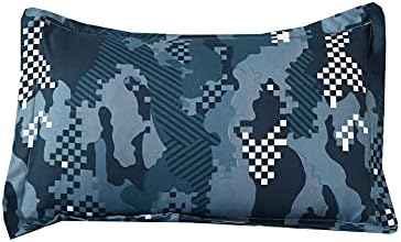 Mag 3 PCS lençóis azul marinho conjunto de camuflagem Conjunto de tamanho completo, microfibra super macia, para
