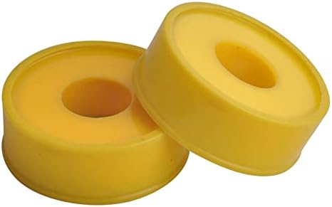 Saxtzds ptfe linha de gás amarelo fita de selante 1/2in Largura de 590 polegadas de comprimento Teflon Fita para acessórios