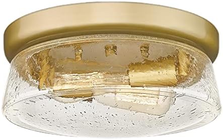 Luz de teto de montagem de ouro de ouro de Hopejoy, 12 polegadas de 2 polegadas de luminária moderna de semente de