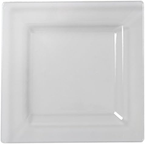 Fineline 10,75 Placa quadrada de jantar, branco