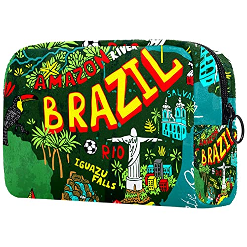 Bolsa de higiene pessoal Bolsa de lave de lavanderia de maquiagem cosmética com zíper do Brasil para acessórios de viagem Essentials