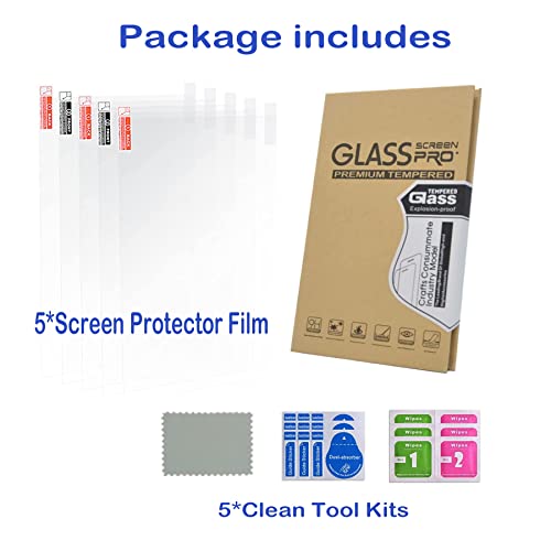 Protetor de tela Lankegu 5pcs para qualquer filme de protetor de tela Premium Saturn 2 Premin 3D Premina 3D 10.1 ''