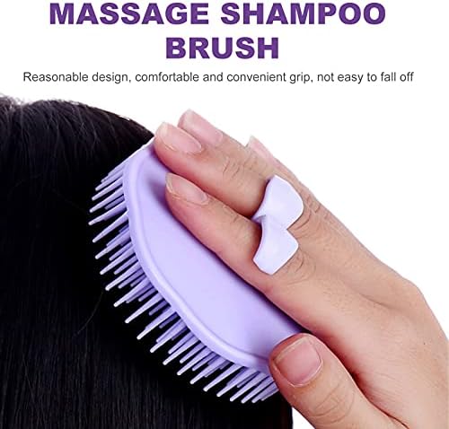 Massagores portáteis doiTool 12pcs Limpeza leve Combs Massager de cabelos de cabelos Shampoo Brush Multiplouse Furpose