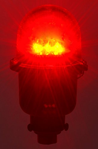 LED único FAA L-810 Luz de obstrução de queimada constante, vermelho, 96-250V AC