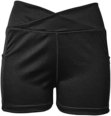 Shorts de treino cruzado feminino shorts de secagem rápida shorts shorts de cintura alta santy moto