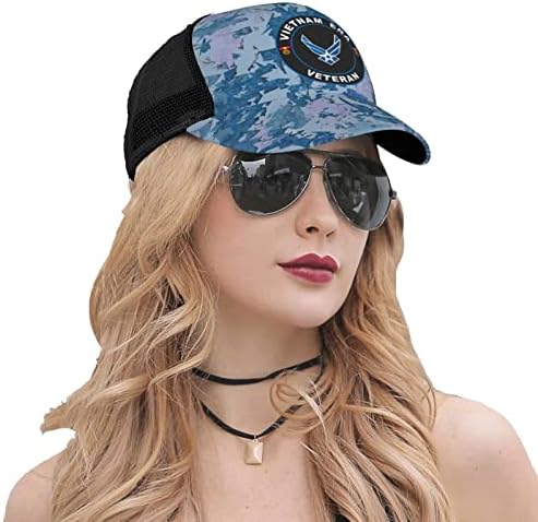 Us Força Aérea do Vietnã da Era Vietnã Hat Chapéu - Mesh Baseball Snapback Cap para homens ou mulheres ao ar livre