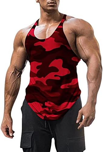 Tampo de treino de algodão masculino Tampo de tanques de ginástica seca Treinamento de bodybuilding camisetas musculares sem