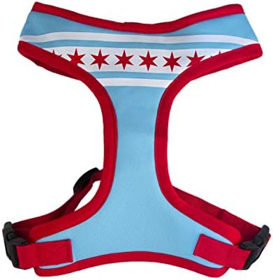 FUP sofisticado Chicago Flag Dog Harness - Comfort Soft