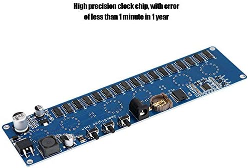 Vifemify DIY GLOW TUBE MODULO DE RELÓGIO DA PLACA DE PLACA PARA IN14 Módulo de relógio Digital Relógios Digital