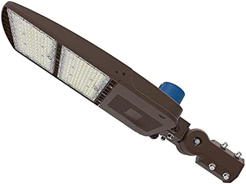 Luzes de estacionamento LED 300W OSTEK com fotocélula do anoitecer, luminária de área comercial ao ar livre 42000lm-IP65 IP65