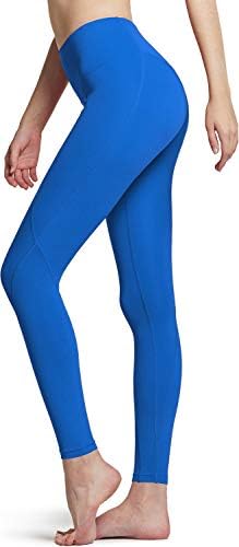 Athlio 2 ou 3 pacote de calças de ioga de cintura alta com bolsos, trepings de barriga de barriga Leggings, calças justas que não são