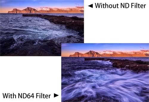 Filtro YKEASU ND64 para o adaptador de montagem de filtro Canon EF-EOS R…