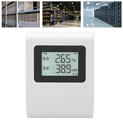 Exibição digital Sensor de temperatura do sensor de temperatura Sensor de umidade estável DC12V para armazém