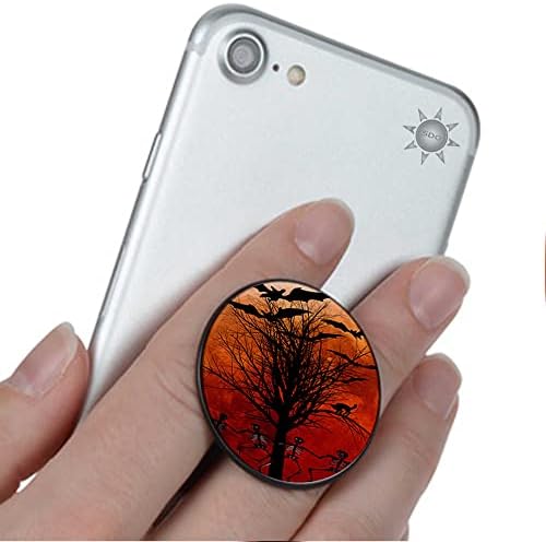 Halloween Blood Moon Phone Grip Cellphone Stand se encaixa no iPhone Samsung Galaxy e mais