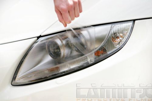 Tampas de farol Clear Clear Clear Clear Lamin-X para Infiniti G37 sedan