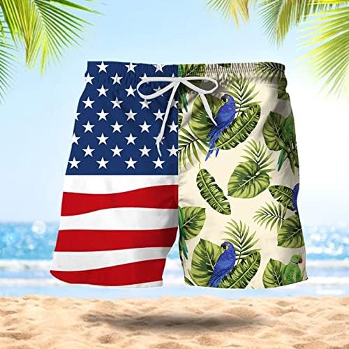 Shorts de praia bmisEgm para homens mass primavera verão shorts casuais shorts sinalizadores de retalhos impressos esportes de praia com calças de praia com