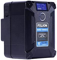 Songing fxlion nano threea 150wh minúsculo g de montagem em bateria com tipo C, D-TAP, USB A, Micro USB DSLR Câmera de câmera transmitida LED LUZ