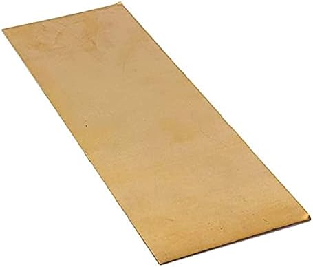 Folha de cobre Yuesfz Folha de bronze metais de percisão Matérias -primas, 3x100x100mm Folha de cobre de placa de latão