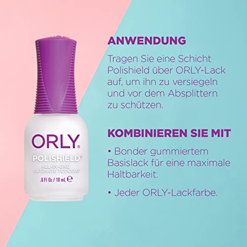 Orly Polishield 3-in-1 Ultimate to PCoat unhas Casat, 0,6 onças