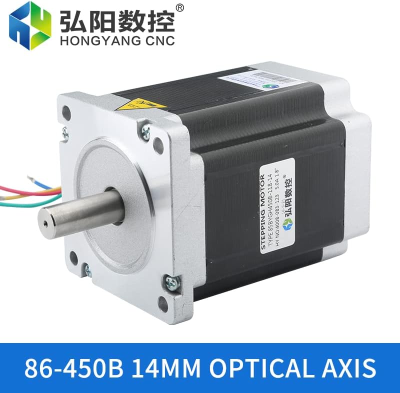 Davitu Motor Stepper Motor - Hy Brand 34 450B 8nm Motor de passo CNC com acessórios de máquina de gravação Diâmetro