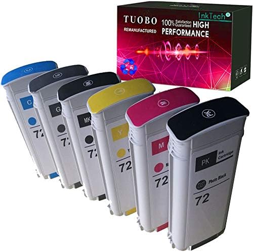 Substituição de cartucho de tinta compatível com Tuobo para cartucho de tinta HP 72 130ml Uso com design T1100 T1200 T1100PS