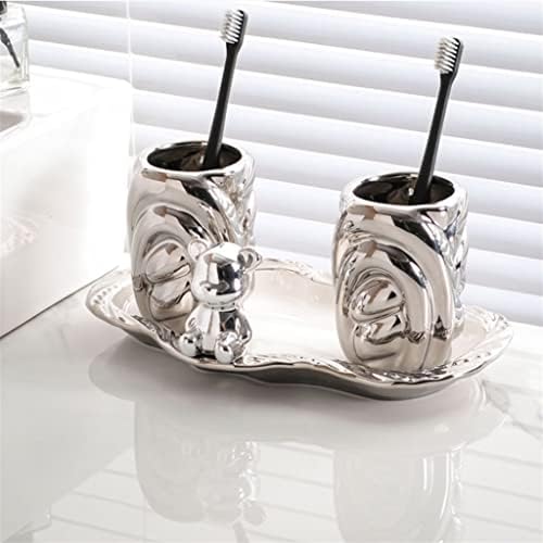 Czdyuf utensília de dente copo de levantamento doméstico conjunto de casais de copo de copo de copo de xícara de cerâmica