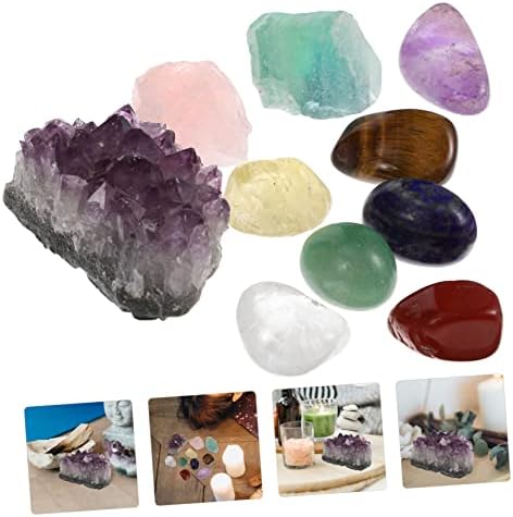 Especialidade de 30 PCs Conjuntos de cristalos Presentes Conjunto de ioga decoração Chakra Mineral Starter Set Coleção Palm Chakra