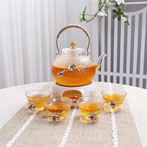 Walnuta Japanese Herbal Tea Conjunto com Filter Health Flower Beltening Aquecimento de chá de chá de chá de fruta Bule