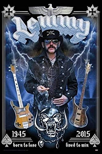 Imagem Peddler Lemmy Tribute - Born to Lose Music Poster 24x36 polegadas