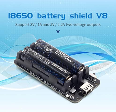 Placa de expansão da bateria de plástico csyanxing DOIS TOLATIVA MICRO USB ESP32 18650 LIGH