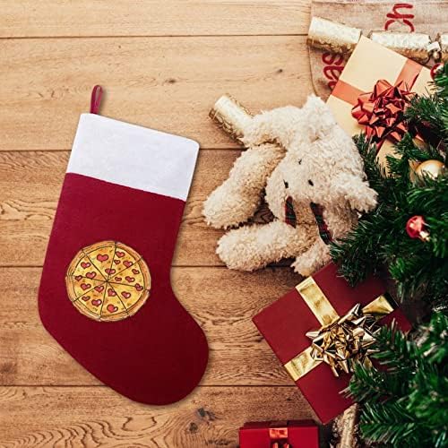 Pizza Love Christmas Watch Home lareira da árvore de Natal