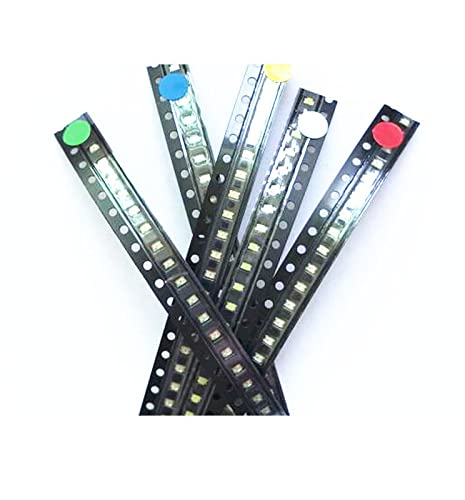 5 cores x20pcs = 100pcs smd 0805 kit LED vermelho/verde/azul/amarelo/branco kit de diodo de luz LED