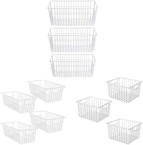 Sanno Freezer cestas de arame cestas de armazenamento cestas de armazenamento de fazenda Bincetas 15,7 Cestas de arame de