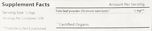 Banyan Botanicals Tulsi Powder, 1 libra - USDA Organic - Ocimum Sanctum - Holy Basil - Adaptogênio Ayurvédico*
