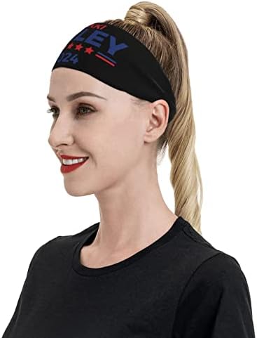 Nikki Haley para Presidente 2024 Esportes Bandas de cabeça de umidade Wicking Wicking Bandeira da cabeça do homem do treino