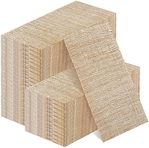 100 pacote de papel 2 bly turlap papel guardanapos de jantar descartável guardana