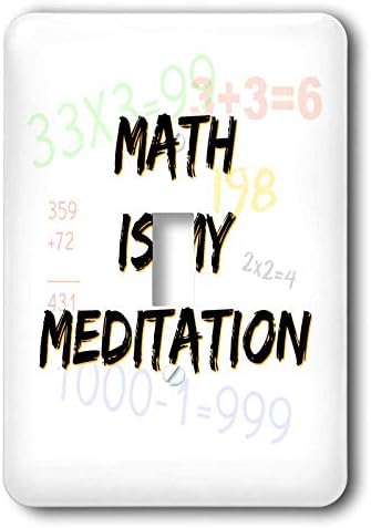 3drose Carrie Merchant 3drose Quote - Imagem da matemática é minha meditação - interruptor de alternância única