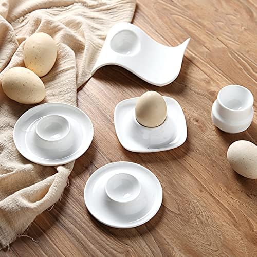 8pcs serve a mesa de ovo de ovo stand rack xícara brunch titulares práticos copos de café da manhã em casa bandeja branca decoração