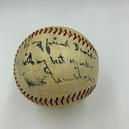 Hank Greenberg, 1940, Baseball assinado para meu amigo David com JSA COA - Bolalls autografados
