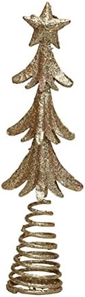 Yardwe 1pc Árvore de Natal Top Star Árvore de Natal Treça de Arregada de Arrena Falsa Árvore de Natal Árvore de Natal