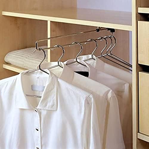 Guarda -roupa puxar roupas para cabide de roupas/roupa de guarda -roupa ajustável Rail de roupas/estender a organização