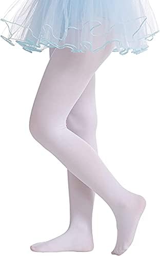 Meias -calças de balé Ultra Soft Dance para meninas, calças de dança de balé rosa e brancas