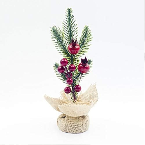 Decoração de natal besportble 3pcs pinheiros vermelhos decorações de natal