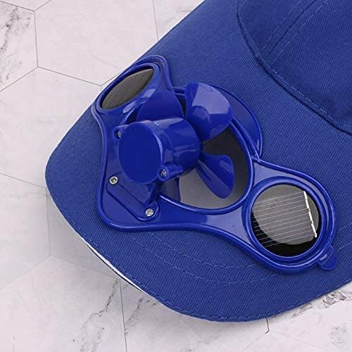 USB portátil portátil fã de verão esportivo de chapéu ao ar livre com solar Sun Power Cool Fan Cycling escalada, vértice,