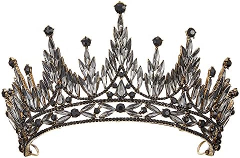 Sweetv tiaras e coroas para mulheres, tiara de casamento para noiva, shinestone rainha coroa, figurino de cristal acessórios de