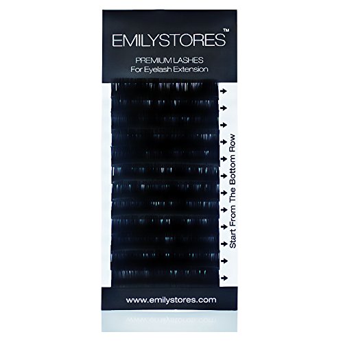 Deseja os cílios de Emilystores Ellipse 0,20 mm espessura D Comprimento do cio Comprimento de 8 mm a 14 mm Extensões de cílios