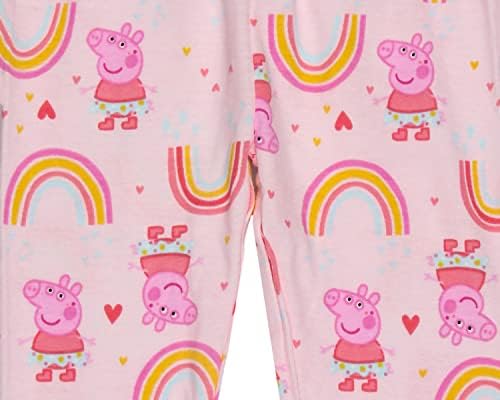 Pijama de pijama de peppa garotas de criança siga seus sonhos 2 peças de pijama de pijama