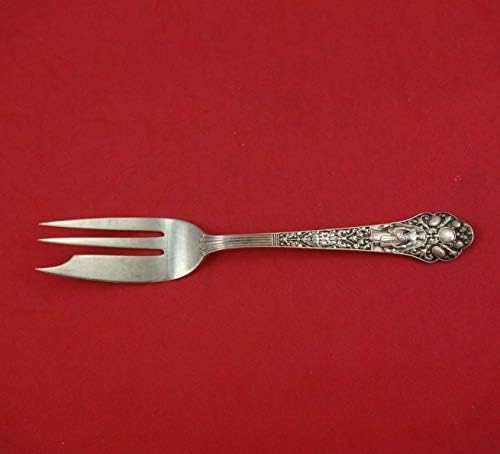 Medici Old por Gorham Sterling Silver Fish Fork 3-Tine com Notch 7 Antique