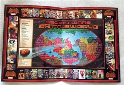 Marvel Secret Wars Battleworld Mapa original Promo Poster SDCC 2015 Comic Con